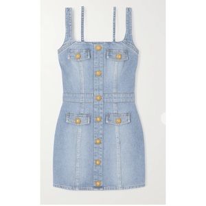 Balmain Button Jean Dress